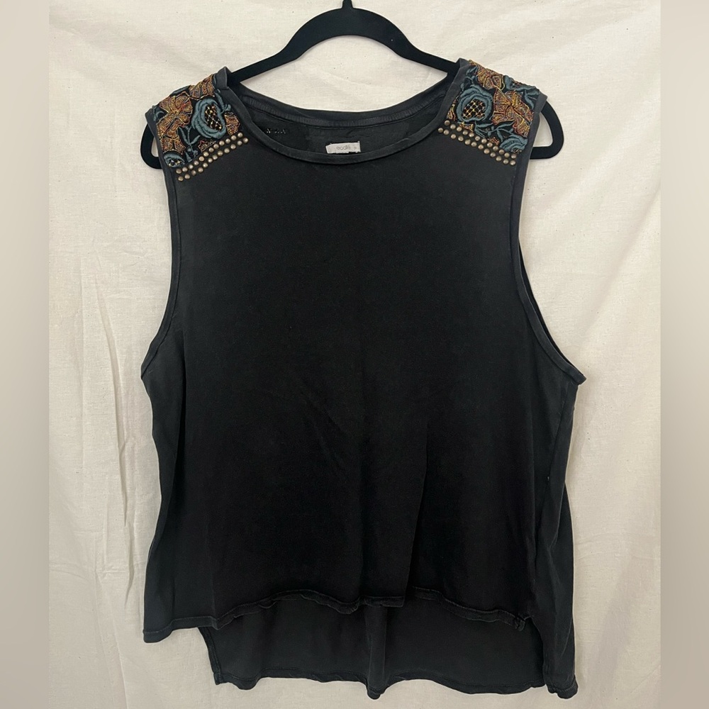 Urban Outfitters Ecoté Brand - Tank Top - Black/Gray Wash Color - Size Large